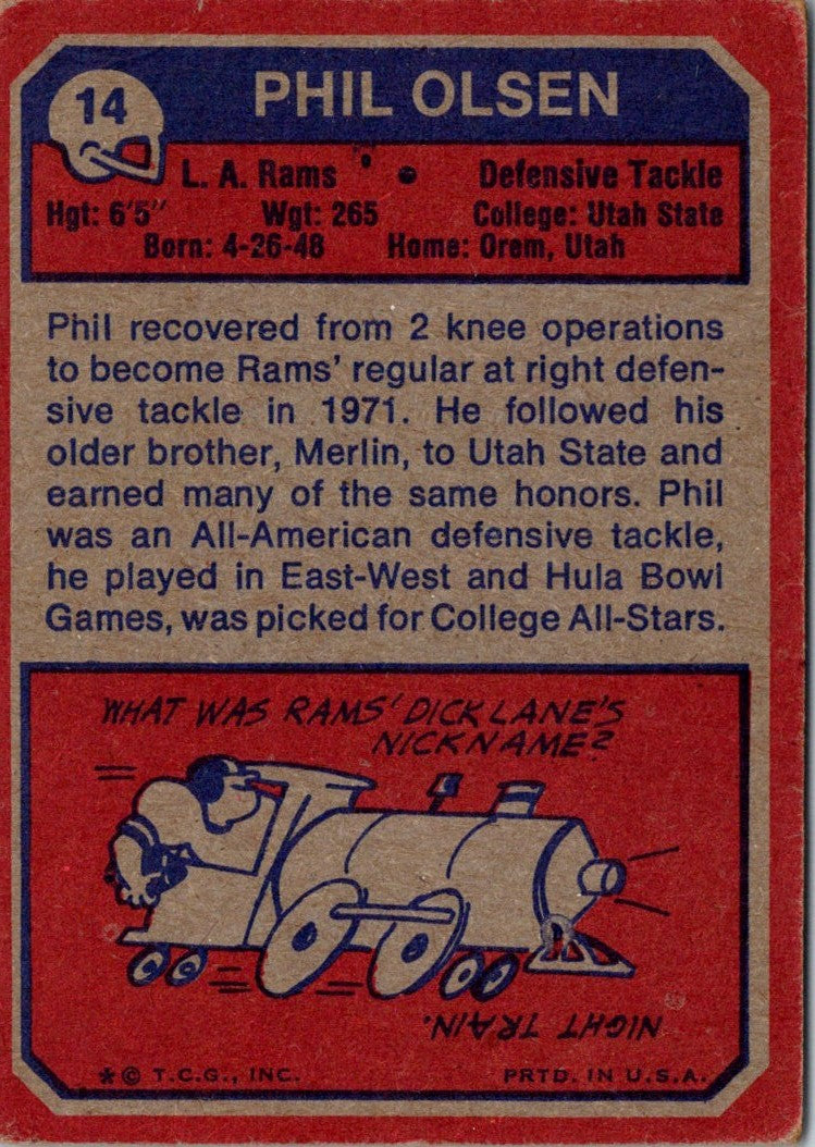 1973 Topps Phil Olsen