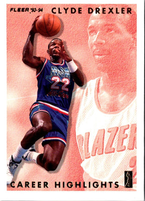 1993 Fleer Clyde Drexler Career Highlights Clyde Drexler #12