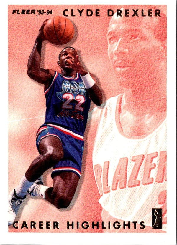 1993 Fleer Clyde Drexler Career Highlights Clyde Drexler #12