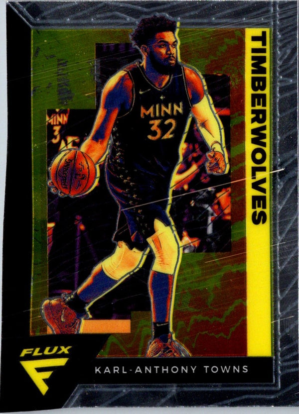 2020 Panini Flux Blue Karl-Anthony Towns #103