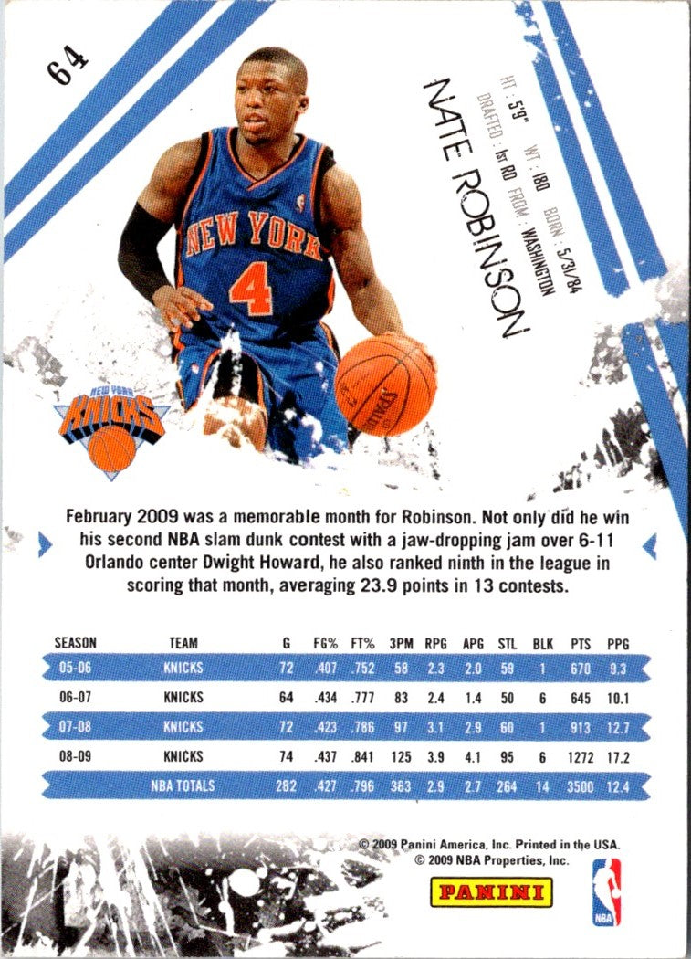 2009 Panini Rookies & Stars Nate Robinson