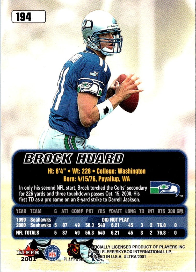 2001 Ultra Brock Huard