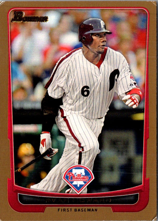 2012 Bowman Gold Ryan Howard #129