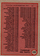 1981 Topps Traded Checklist 727-858