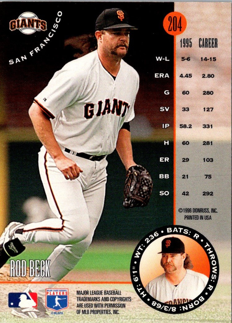1996 Leaf Rod Beck