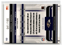 2006 Donruss Gridiron Gear Gold Holofoil X's Derrick Mason #10 041/100