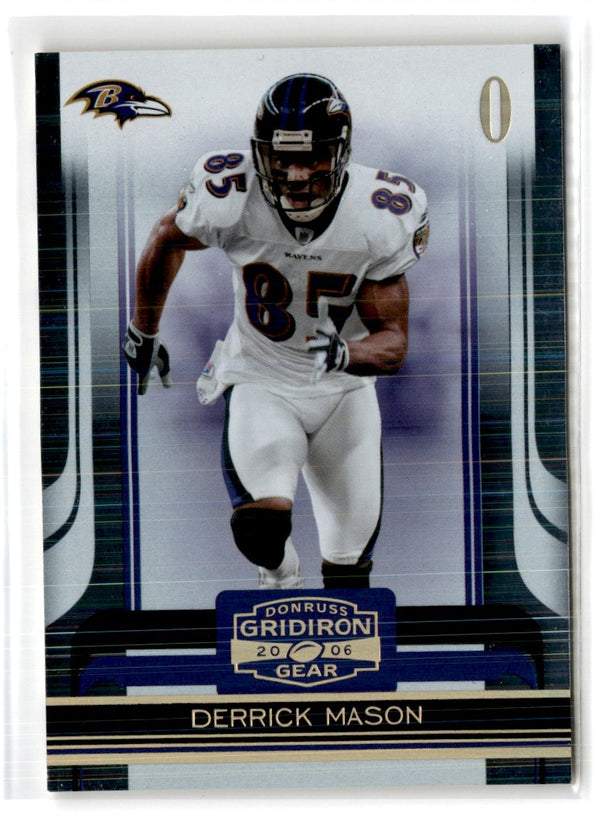 2006 Donruss Gridiron Gear Gold Holofoil X's Derrick Mason #10 041/100