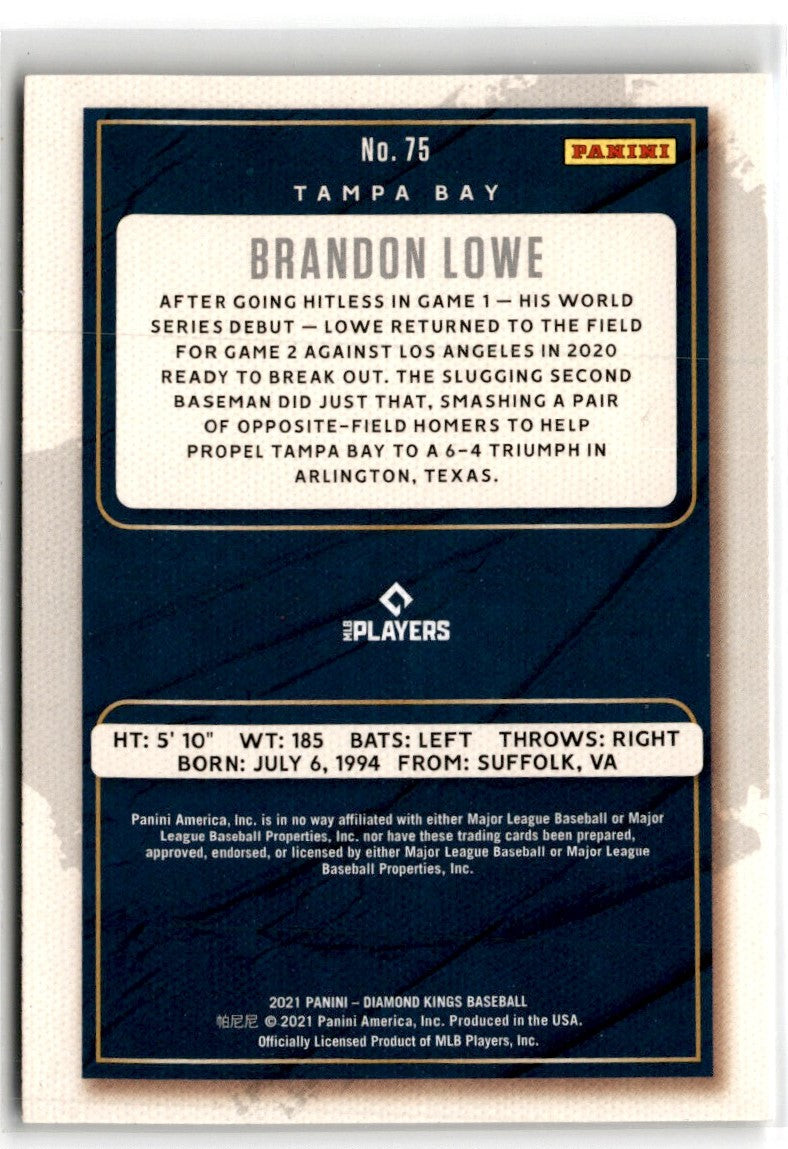 2021 Panini Diamond Kings Blue Brandon Lowe