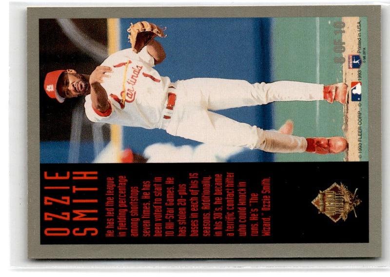 1993 Fleer Final Edition Diamond Tribute Ozzie Smith