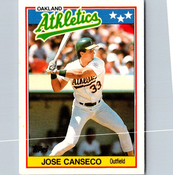 1988 Topps UK Minis Jose Canseco #10