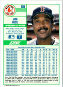 1989 Score Jim Rice