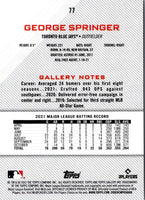 2022 Topps Gallery George Springer #77