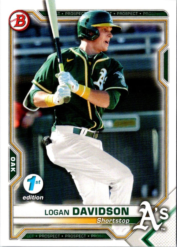 2021 Bowman 1st Edition Logan Davidson #BFE-115