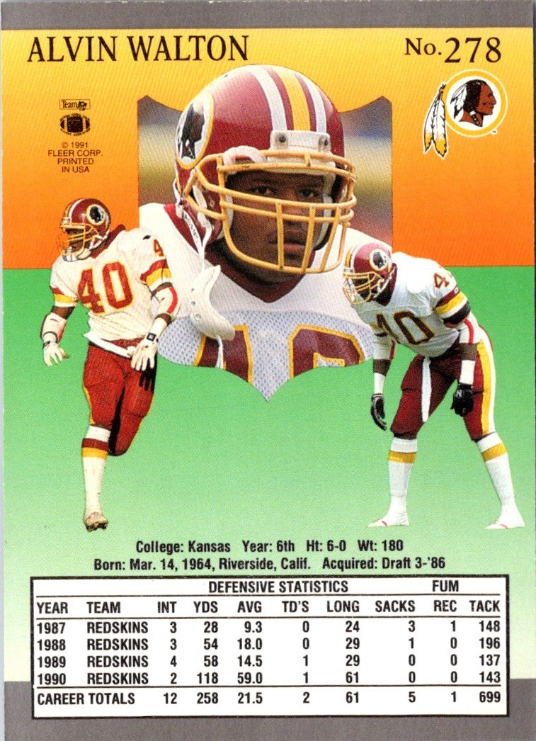 1991 Ultra Alvin Walton