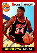 1991 Fleer Rookie Sensations Willie Burton