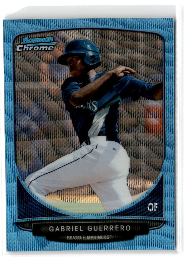 2013 Bowman Chrome Prospects Blue Wave Gabriel Guerrero #BCP91