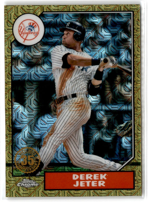 2022 Topps 1987 Baseball Chrome Series Two Derek Jeter #T87C2-64