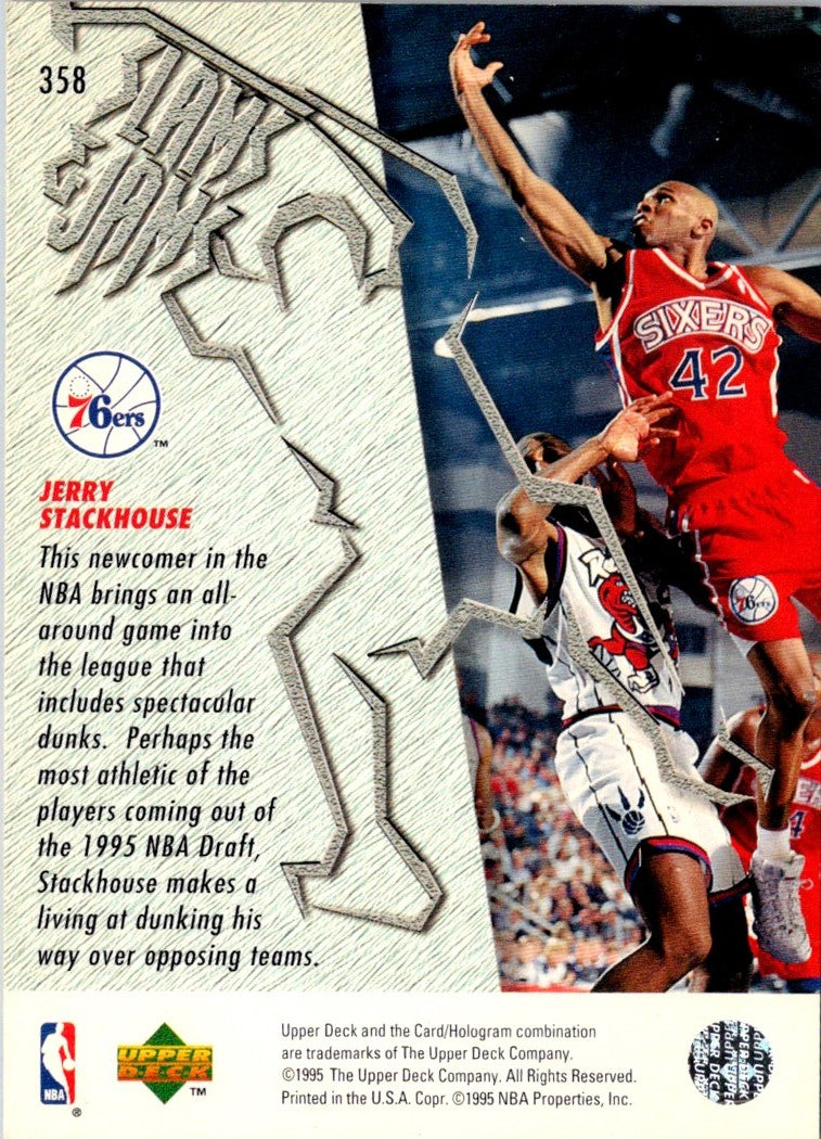 1995 Upper Deck Electric Court Gold Jerry Stackhouse