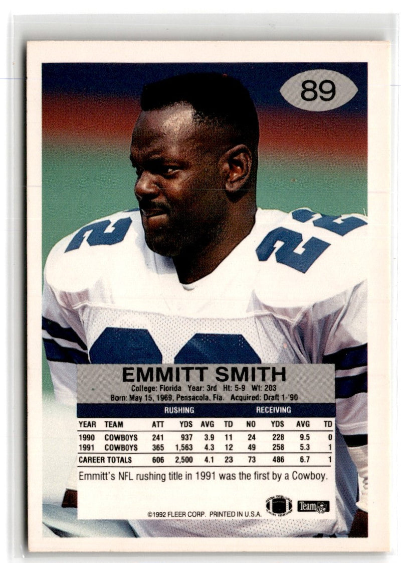 1992 Fleer Emmitt Smith