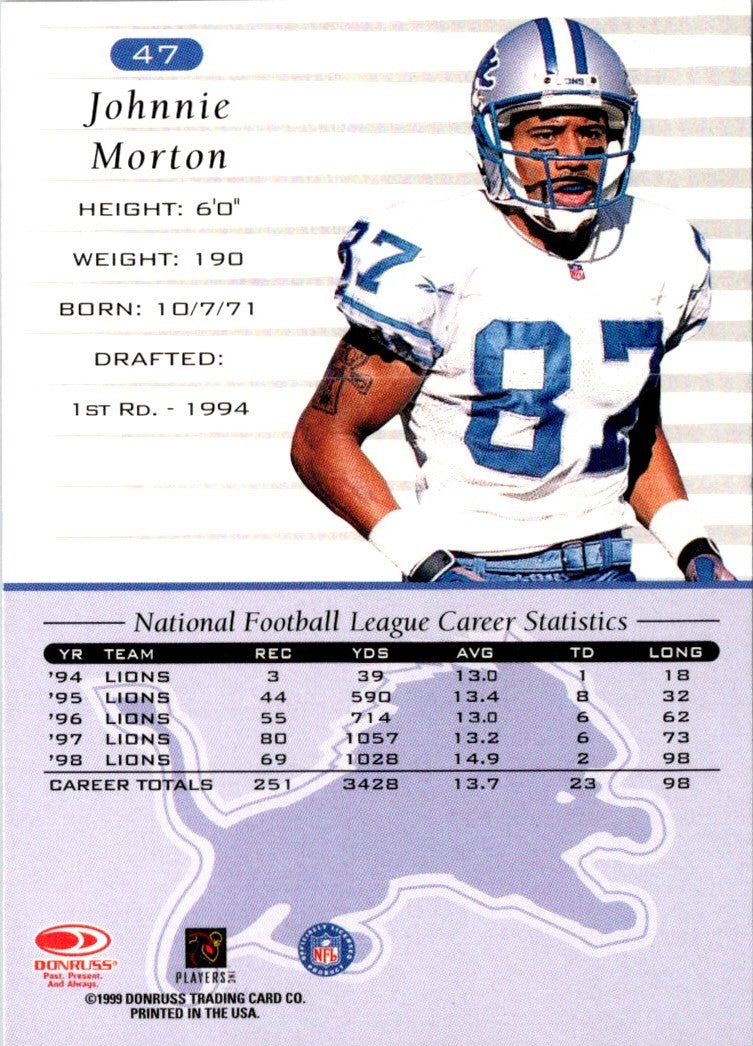 1999 Donruss Johnnie Morton