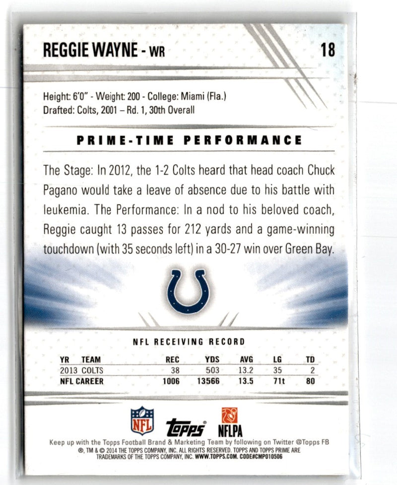 2014 Topps Prime Reggie Wayne