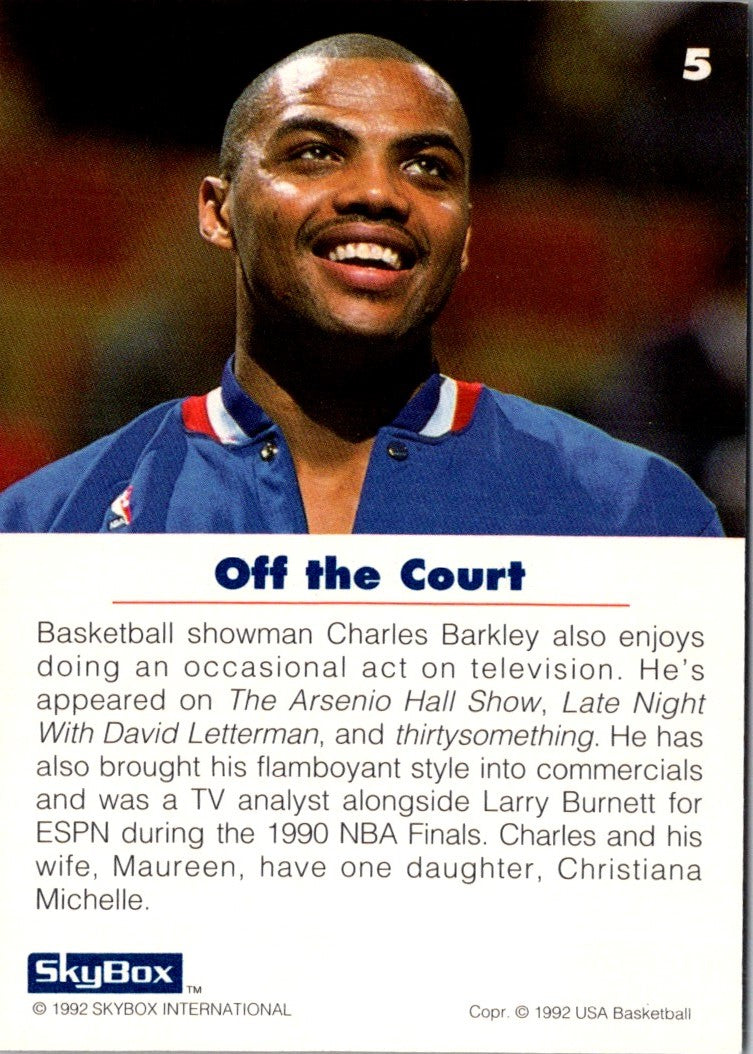 1992 SkyBox USA Charles Barkley