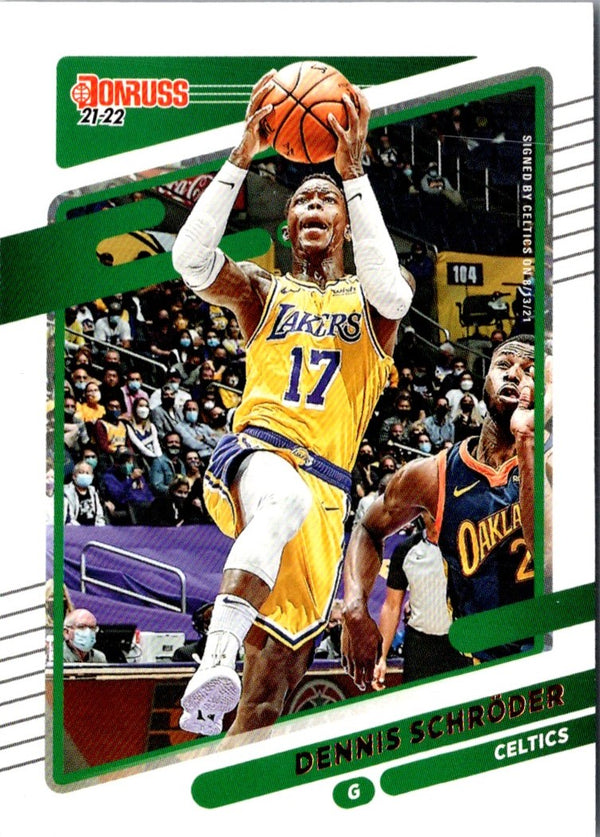 2021 Donruss Holo Green Dennis Schroder #130