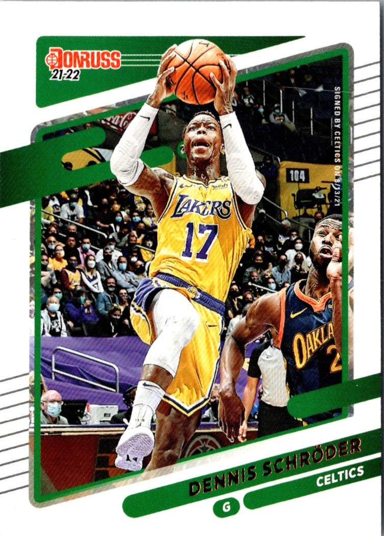 2021 Donruss Holo Green Dennis Schroder