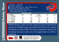2003 Topps Bobby Shaw #229