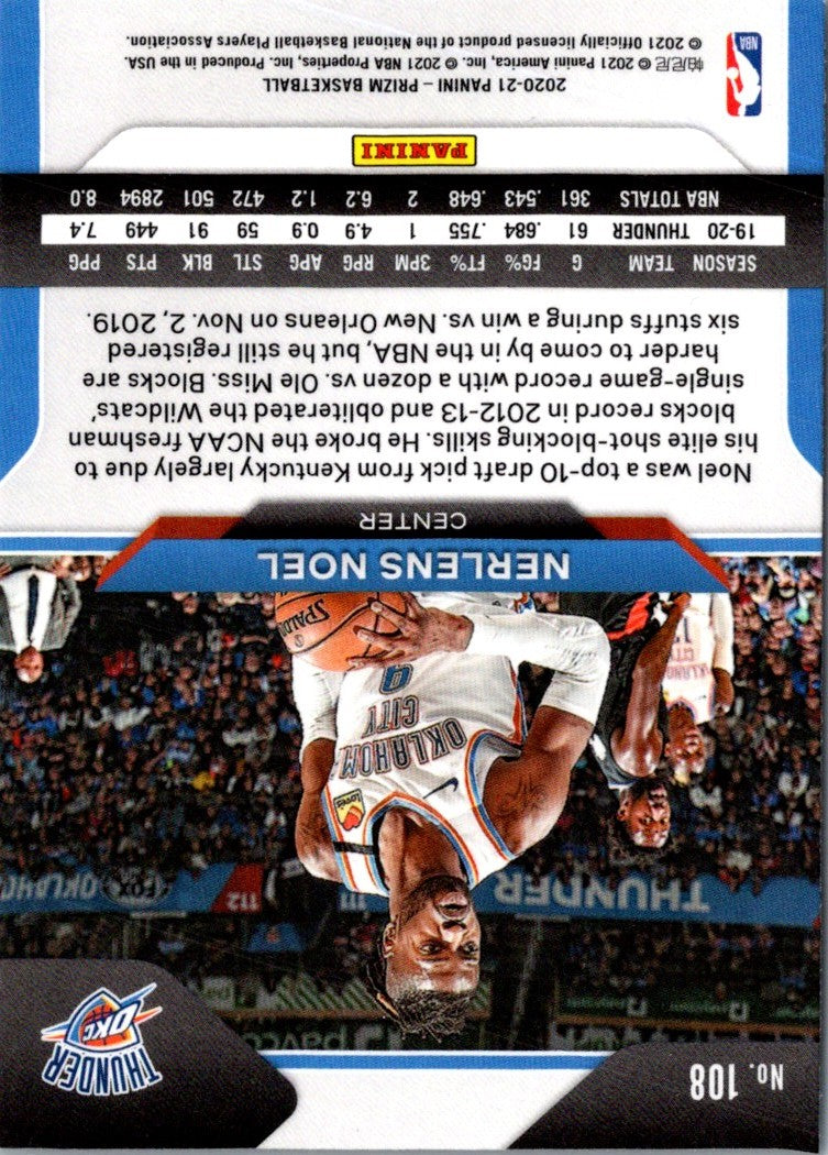 2020 Panini Prizm Nerlens Noel