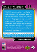 2001 Upper Deck Decade 1970's Dave Parker