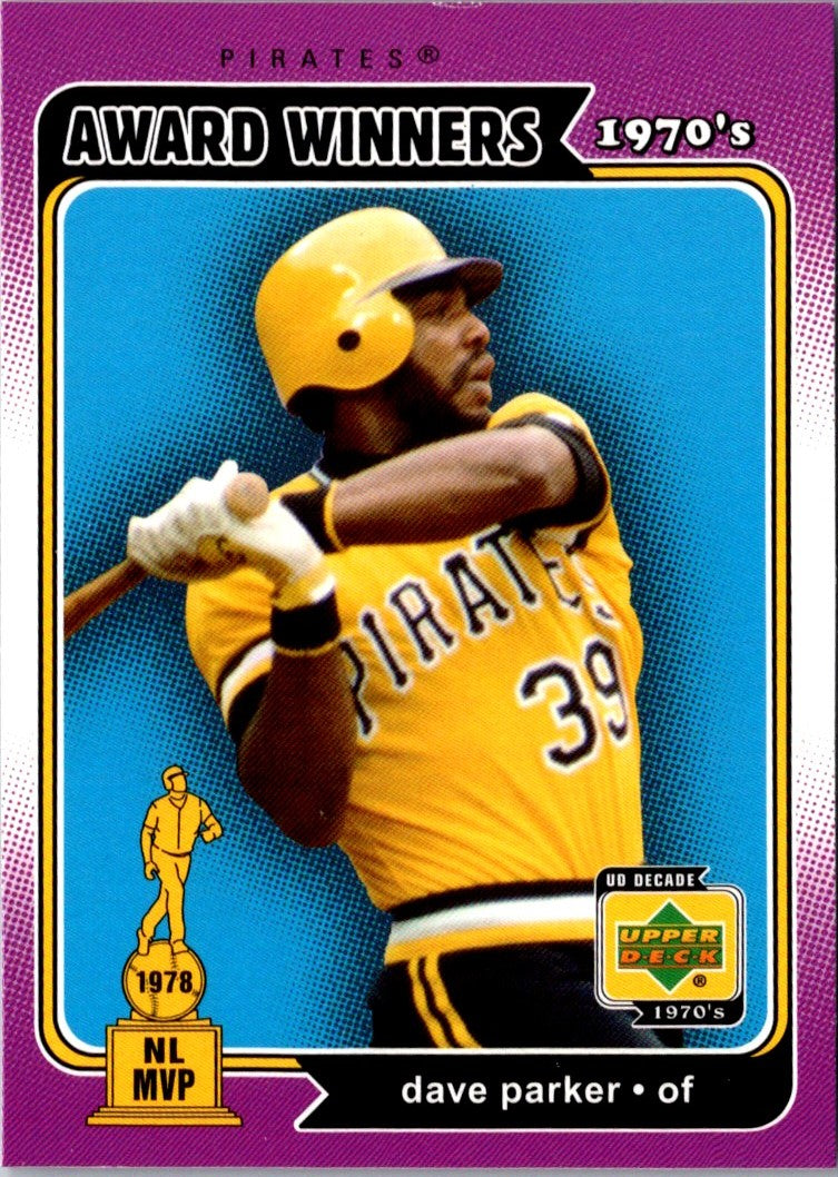 2001 Upper Deck Decade 1970's Dave Parker