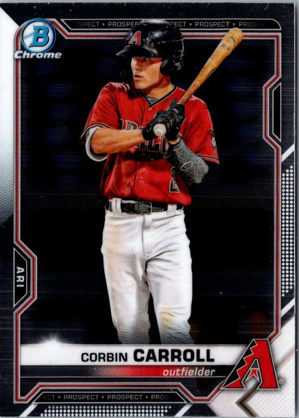 2021 Bowman Chrome Prospects Corbin Carroll #BCP-142