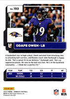 2022 Donruss Blue Press Proof Odafe Oweh #193