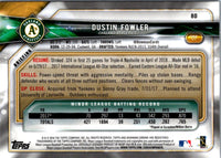 2018 Bowman Chrome Dustin Fowler #80 Rookie