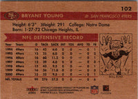2001 Fleer Tradition Glossy Bryant Young #102