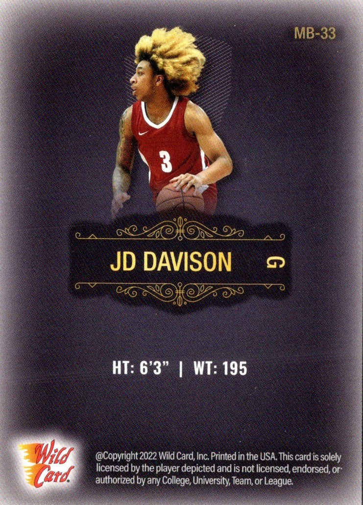 2022 Wild Card Matte JD Davison