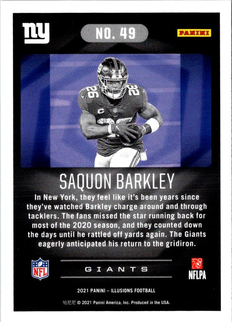 2021 Panini Illusions Saquon Barkley