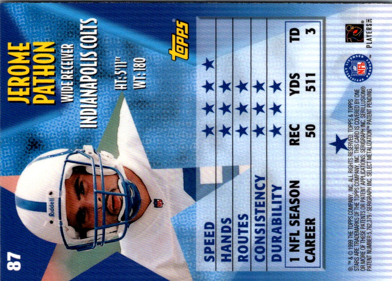 1999 Topps Stars Jerome Pathon