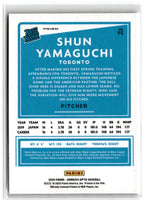 2020 Donruss Optic Shun Yamaguchi #95 Rookie