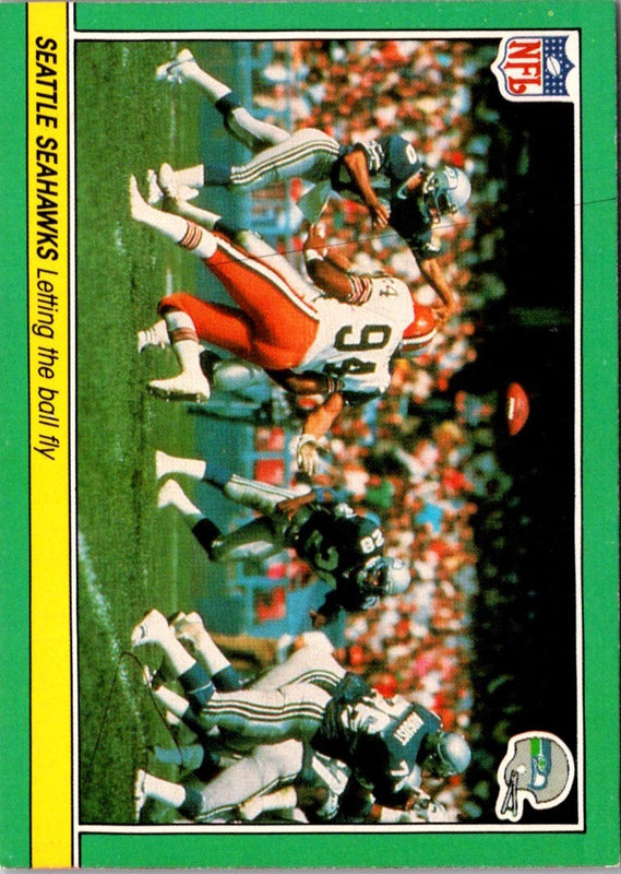 1984 Fleer Team Action Stickers Seattle Seahawks Helmet #NNO