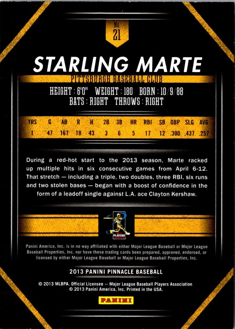 2013 Pinnacle Starling Marte