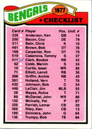 1977 Topps Cincinnati Bengals