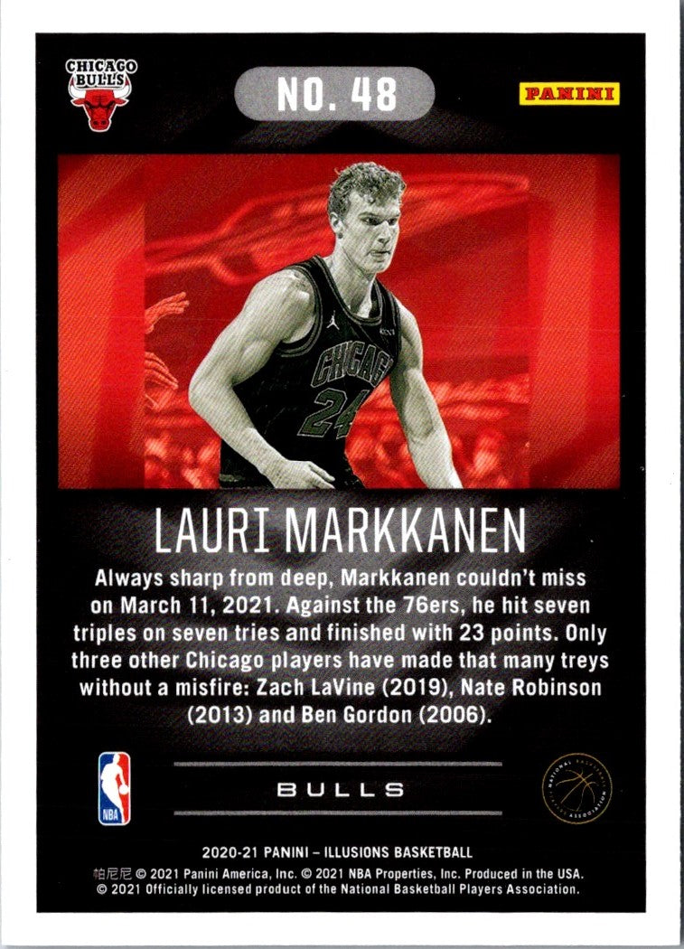 2020 Panini Illusions Asia Red Lauri Markkanen