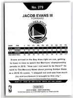 2018 Hoops Blue Jacob Evans III #279