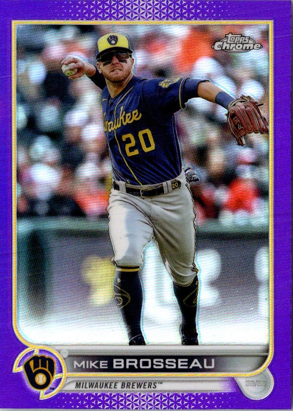 2022 Topps Chrome Update Purple Refractor Mike Brosseau #USC4