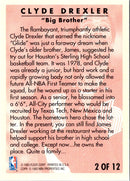 1993 Fleer Clyde Drexler Career Highlights Clyde Drexler