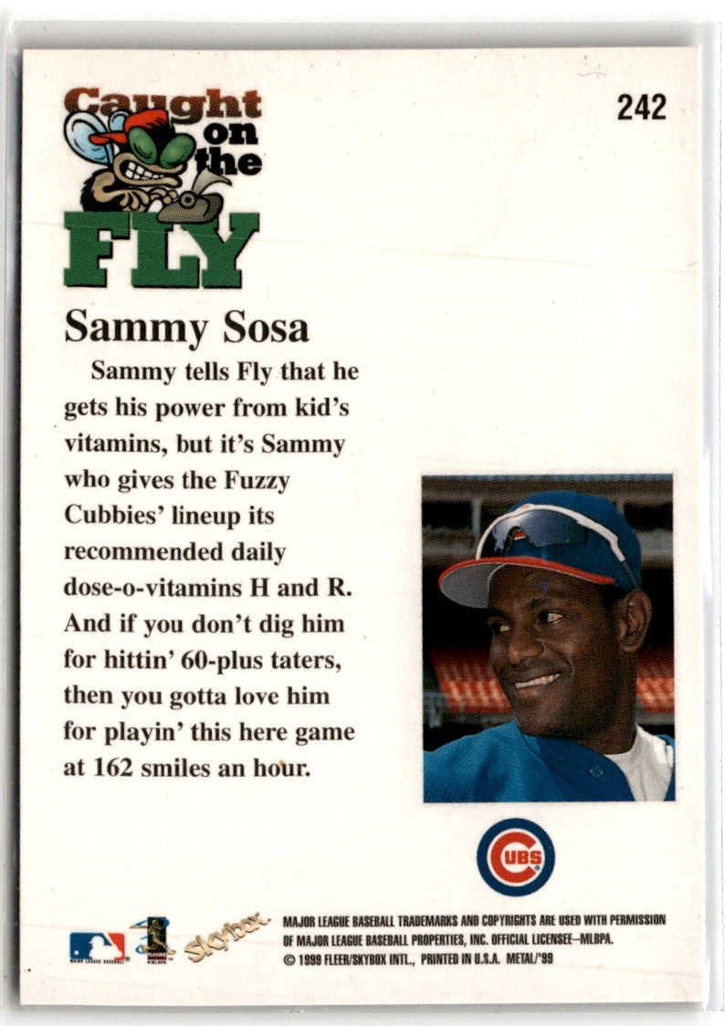 1999 Metal Universe Sammy Sosa