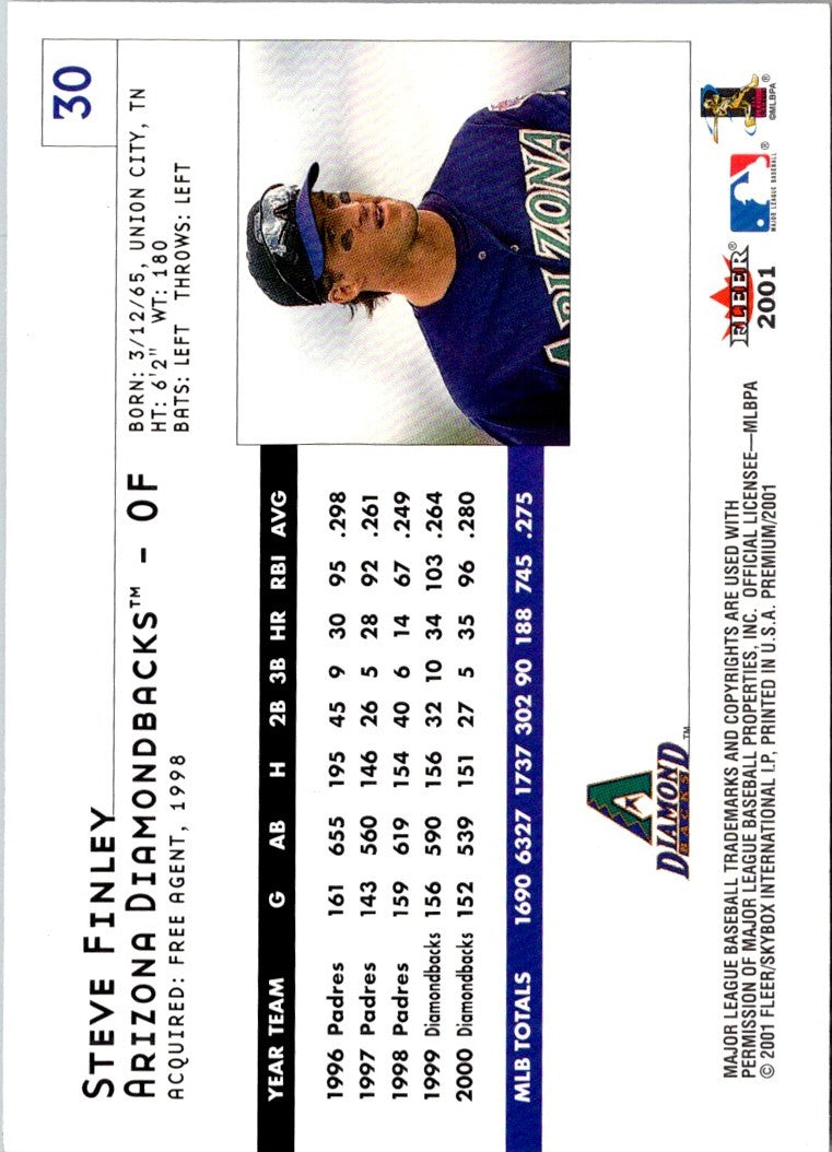 2001 Fleer Premium Steve Finley