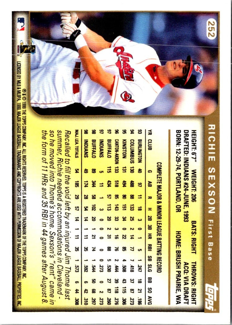 1999 Topps Richie Sexson